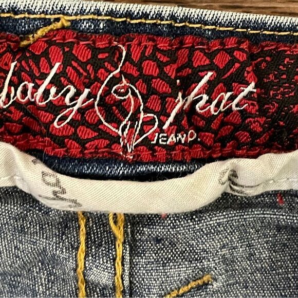 Vintage Y2K Baby Phat Factory Faded and Whiskered Jeans Size 18 - Picture 5 of 14